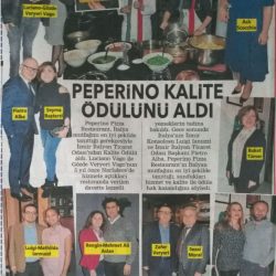 12.03.2018-PEPERİNO KALİTE ÖDÜLÜNÜ ALDI-posta izmir